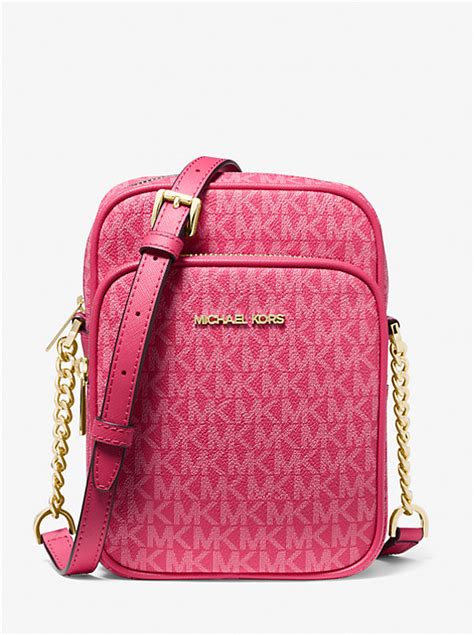 michael kors jet set travel ns|Jet Set Travel Medium Signature Logo Crossbody Bag .